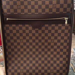 Louis Vuitton Brown Checkered Travel Bag